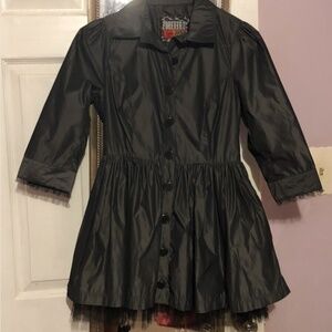 AMAZING Beautiful Statement Fashion Button Jacket Dress with Petticoat & Pockets
